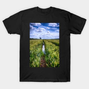 Flooded Tractor Tracks T-Shirt